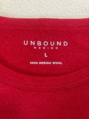Unbound Merino Unisex Short Sleeve T Shirt Size Large